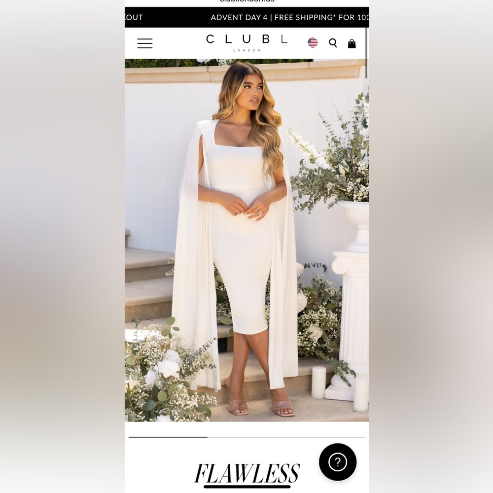 Club London Cape Dress